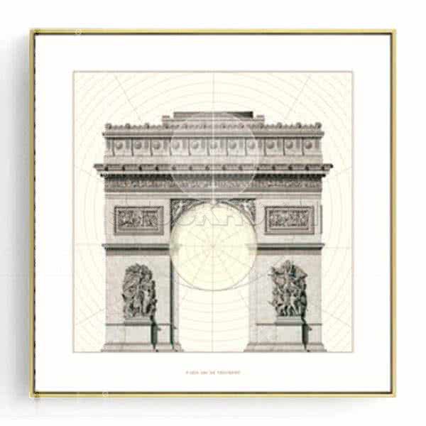 Stockroom Artworks - Square Canvas Wall Art - Arc de Triomphe - More Sizes