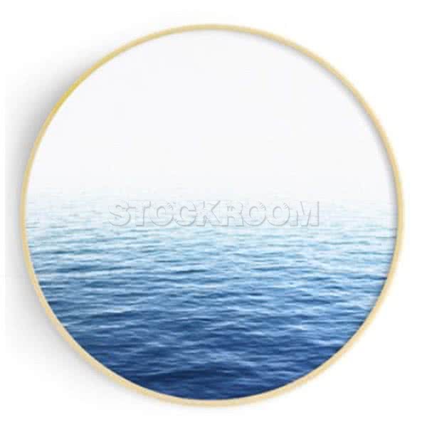 Stockroom Artworks - Circle Canvas Wall Art - Ocean - More Sizes