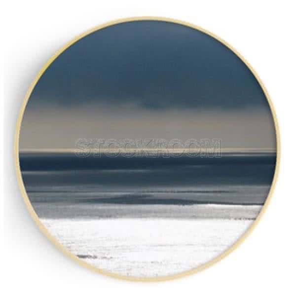 Stockroom Artworks - Circle Canvas Wall Art - Sea - More Sizes