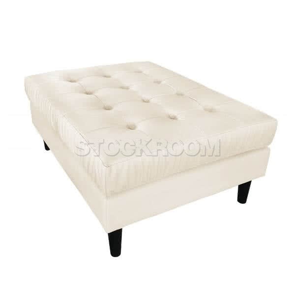 Stockroom Smithson Contemporary Grid Tufted Ottoman