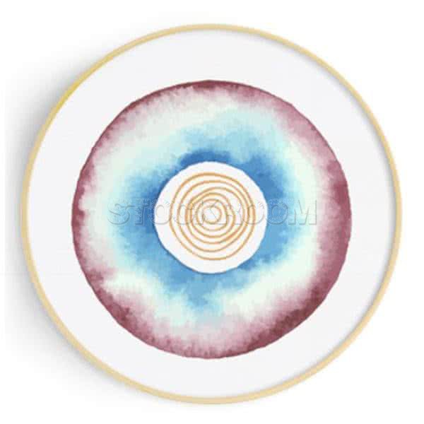Stockroom Artworks - Circle Canvas Wall Art - Buoy and Vortex - More Sizes