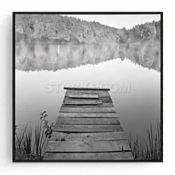 Stockroom Artworks - Square Canvas Wall Art - Boat Ramp - More Sizes