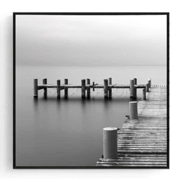 Stockroom Artworks - Square Canvas Wall Art - L-shaped Dock - More Sizes