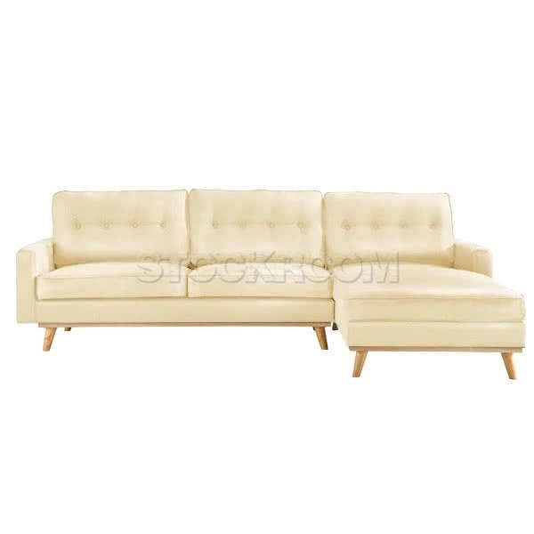 Hoover Leather L-Shape Sofa