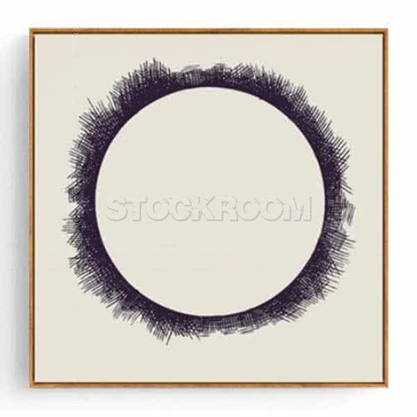 Stockroom Artworks - Square Canvas Wall Art - Penstroke Hole - More Sizes