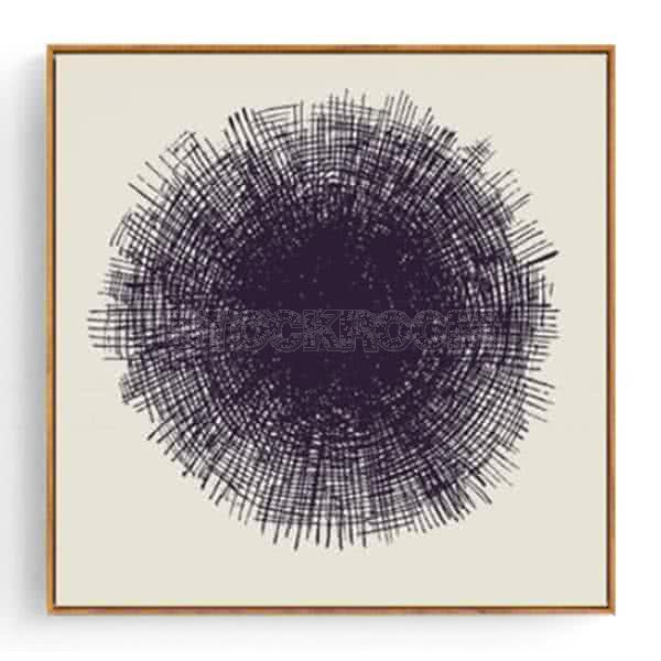 Stockroom Artworks - Square Canvas Wall Art - Penstroke Ball - More Sizes