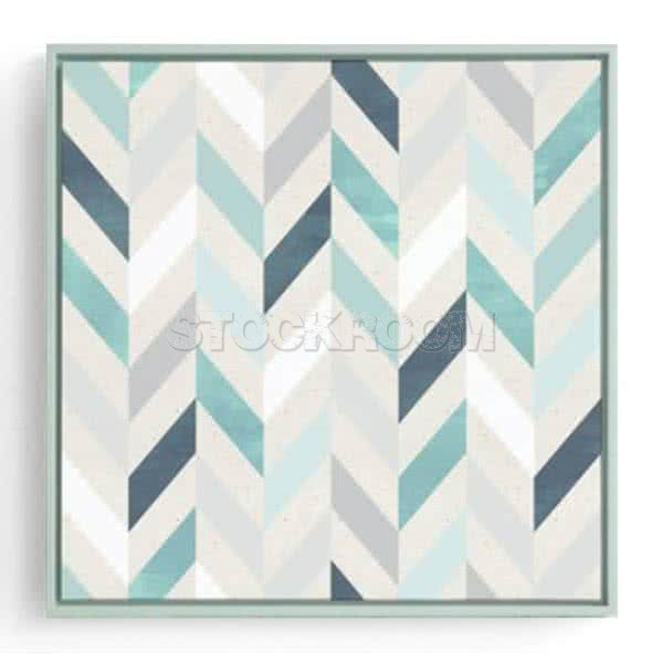 Stockroom Artworks - Square Canvas Wall Art - Geometric Parallelogram - More Sizes