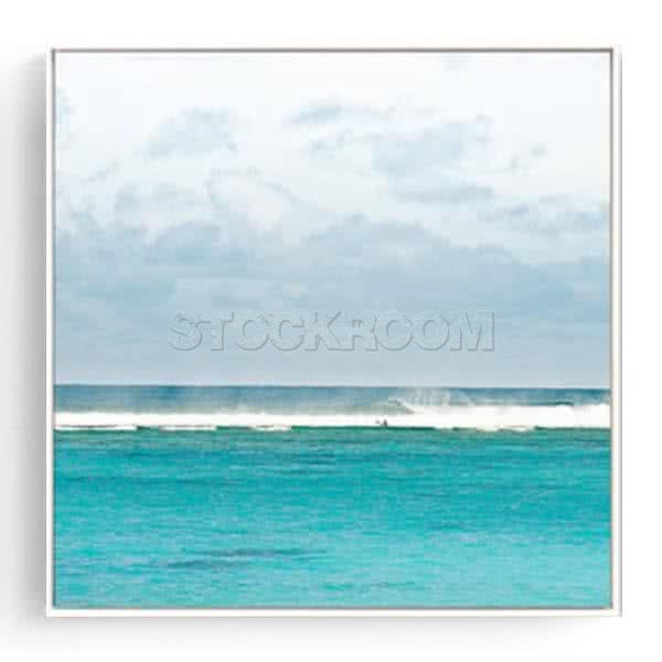 Stockroom Artworks - Square Canvas Wall Art - Seawaves - More Sizes