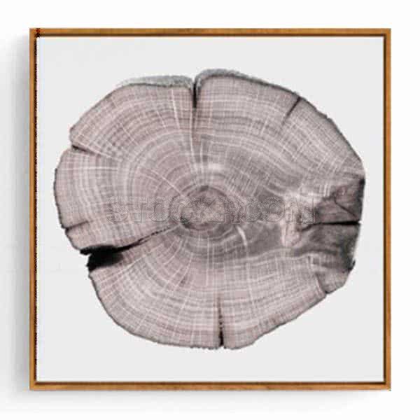 Stockroom Artworks - Square Canvas Wall Art - Tree Rings III - More Sizes