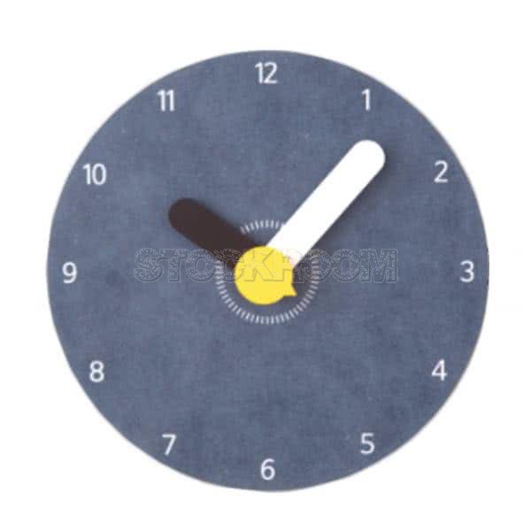 Crelle Round Wall Clock - Lake Blue