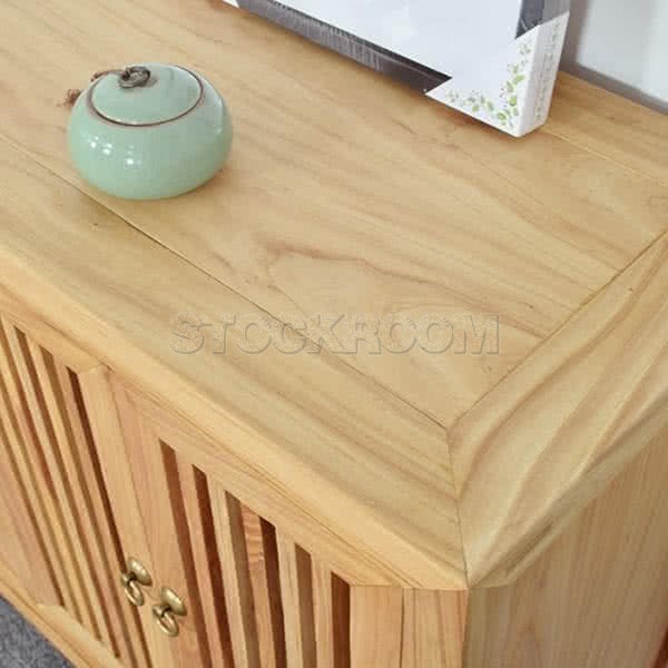 Tang Elm Wood Grand Sideboard Cabinet