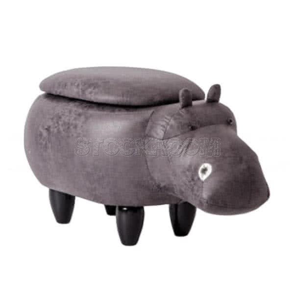 Little Hippo Stool with Storage - Junior