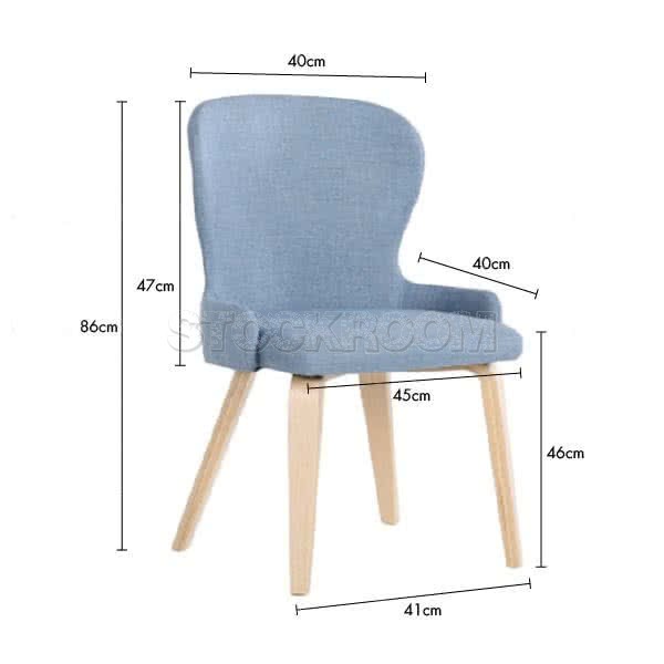 Clare Upholstered Fabric Dining Chair