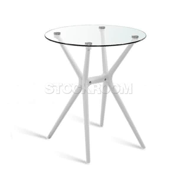 Isidoro Contemporary Round Glass Table