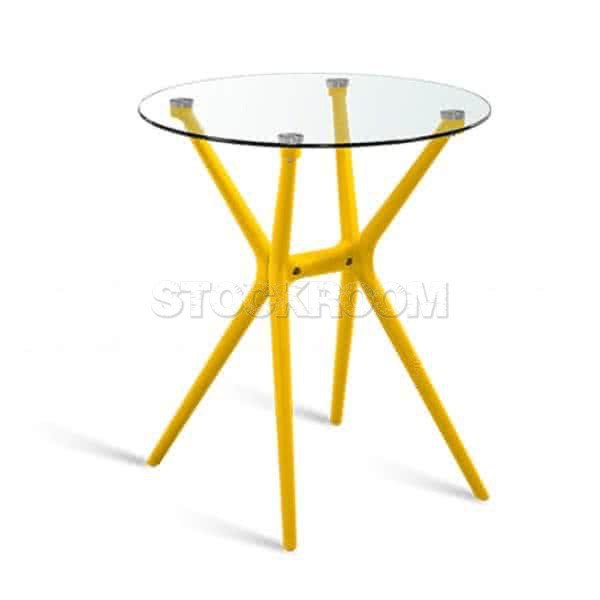 Isidoro Contemporary Round Glass Table