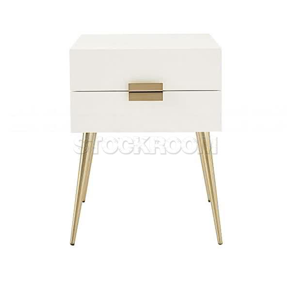 Aryana White Bedside Table 