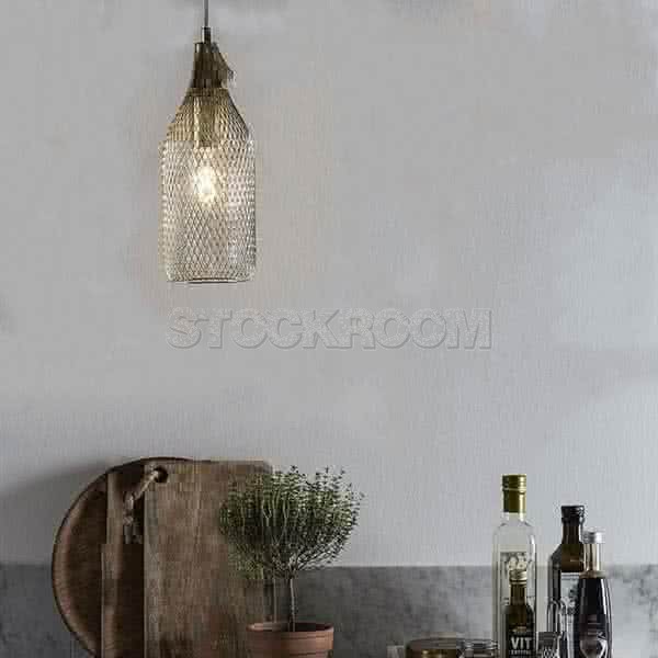 Markslöjd Grid Pendant Lamp - Brass