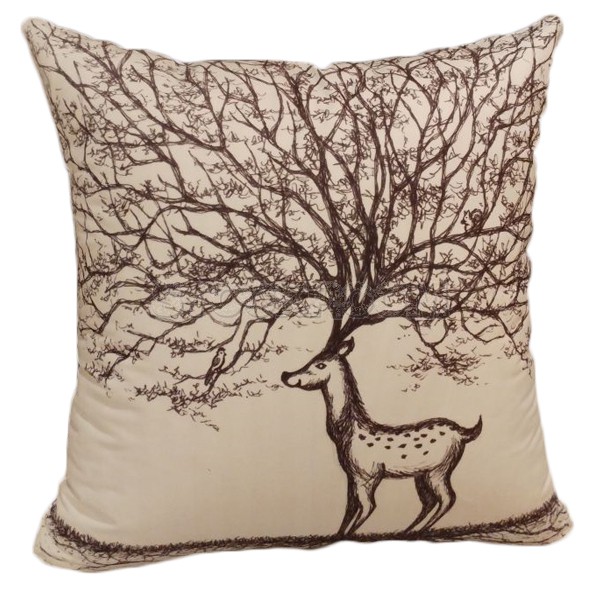 Deer Branches 2 Decorative Cushion