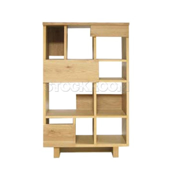 Dennis Solid Oak Wood Sided Shelf