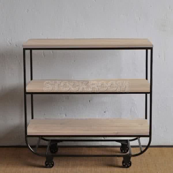 Dermot Industrial Solid Wood Multi Purpose Shelf