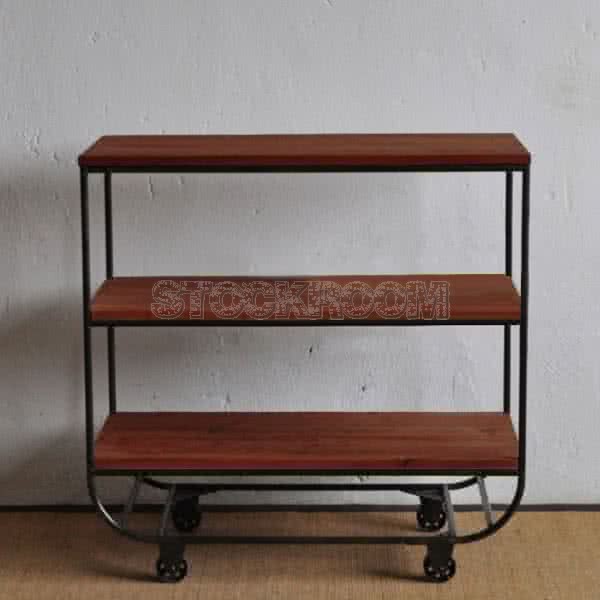 Dermot Industrial Solid Wood Multi Purpose Shelf