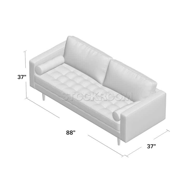 Derry Contemporary Fabric Sofa