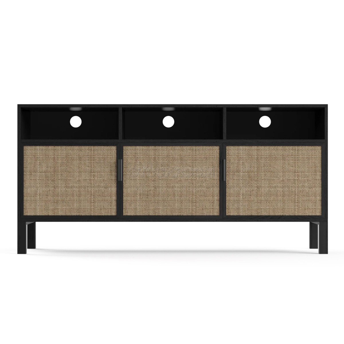 Harper Rattan Compact Entertainment Unit TV Cabinet / Media Console