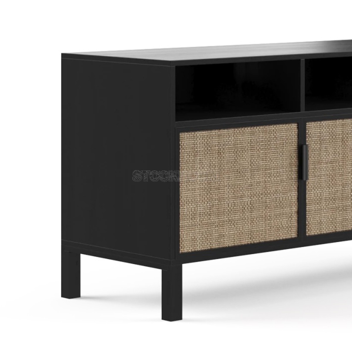 Harper Rattan Compact Entertainment Unit TV Cabinet / Media Console