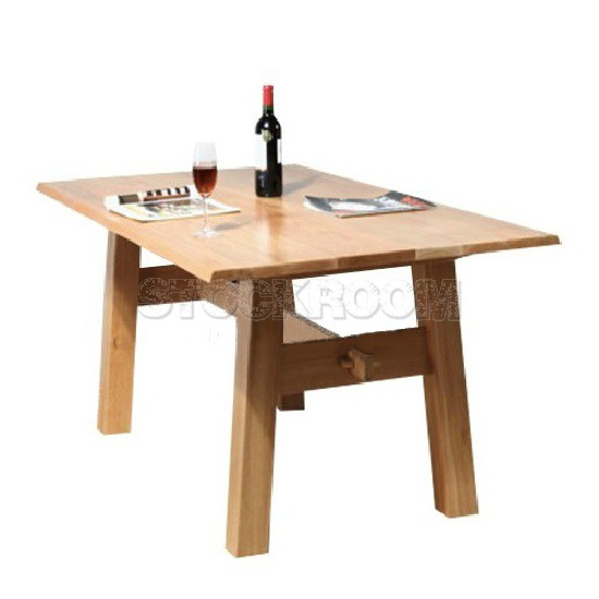 Dixon Solid Oak Wood Dining Table