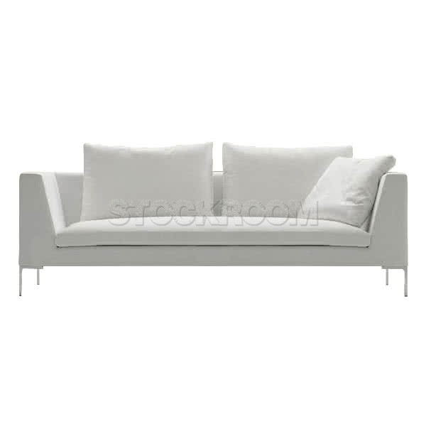 Domino Fabric Feather Down Sofa