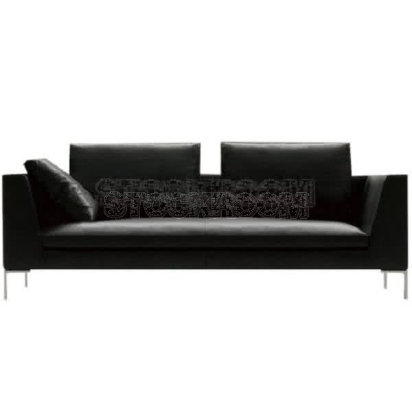 Domino Leather Feather Down Sofa