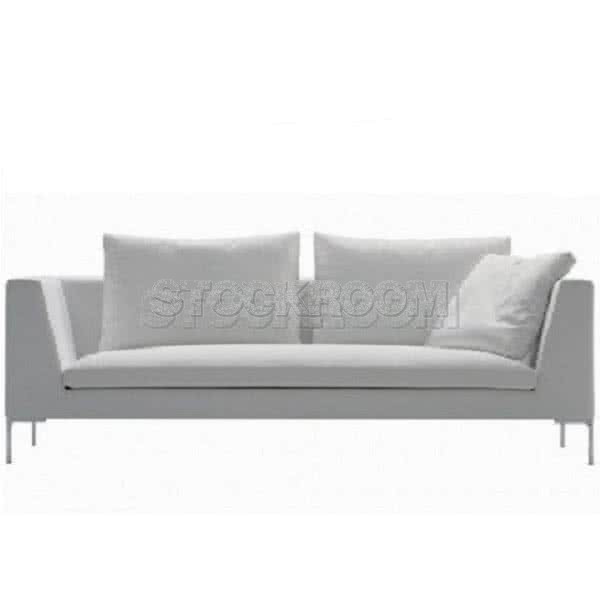 Domino Leather Feather Down Sofa
