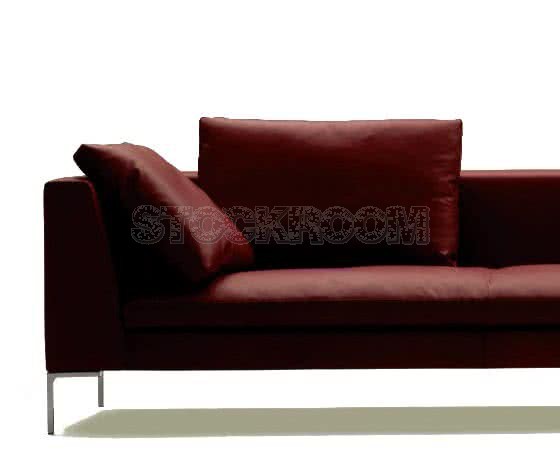 Domino Leather Feather Down Sofa