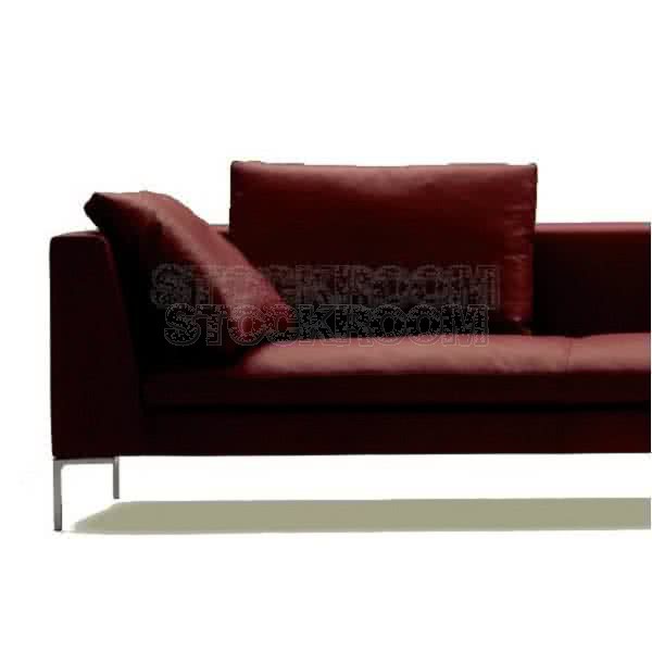 Domino Leather Feather Down Sofa