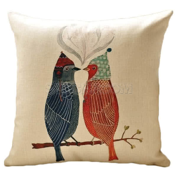 Double Birds 2 Decorative Cushion