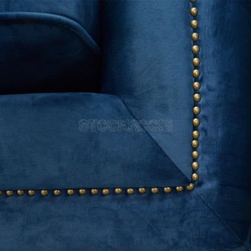 Penelope Chesterfield Fabric Sofa