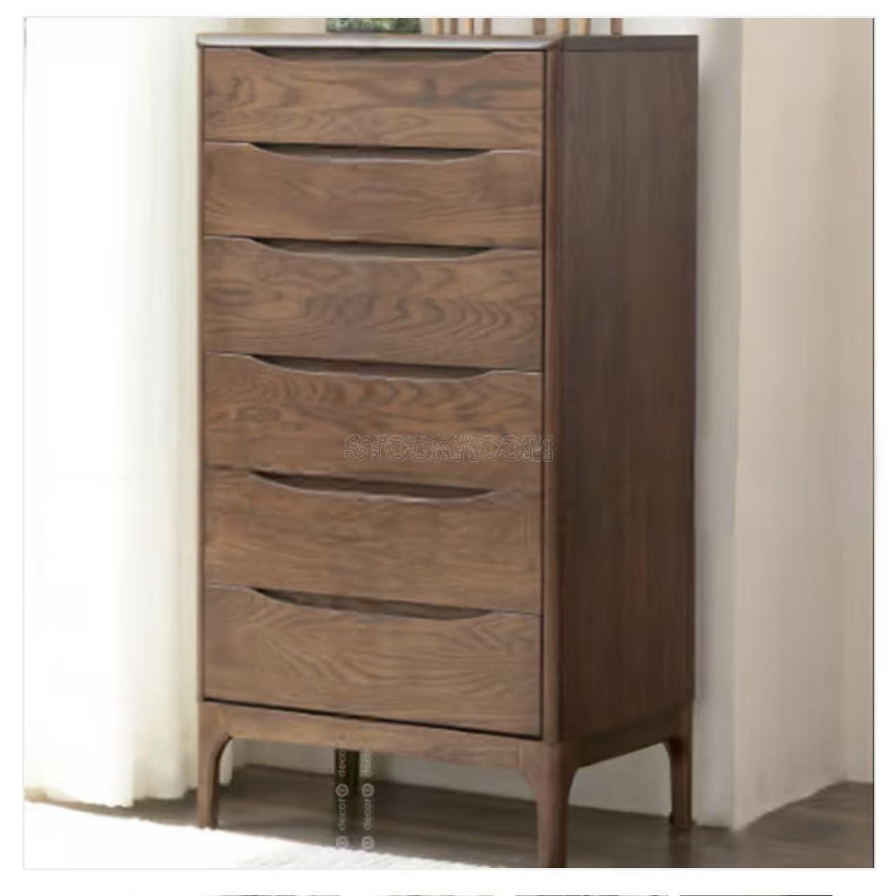 Durham 5 / 6 drawers Solid Oak Wooden Chest