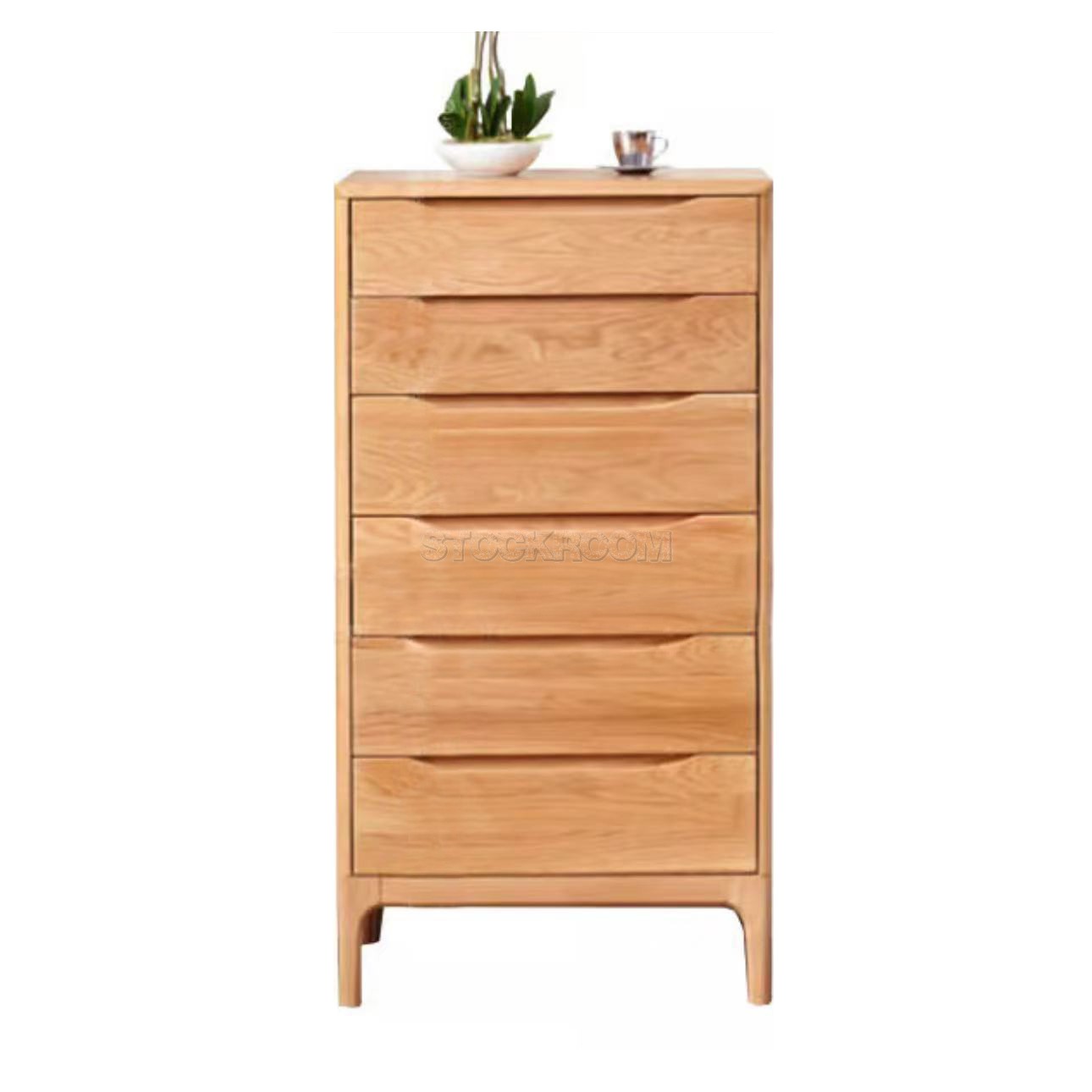 Durham 5 / 6 drawers Solid Oak Wooden Chest