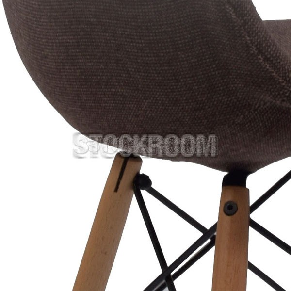 Eames DSW Style Bar Stool - Upholstered - Full Fabric