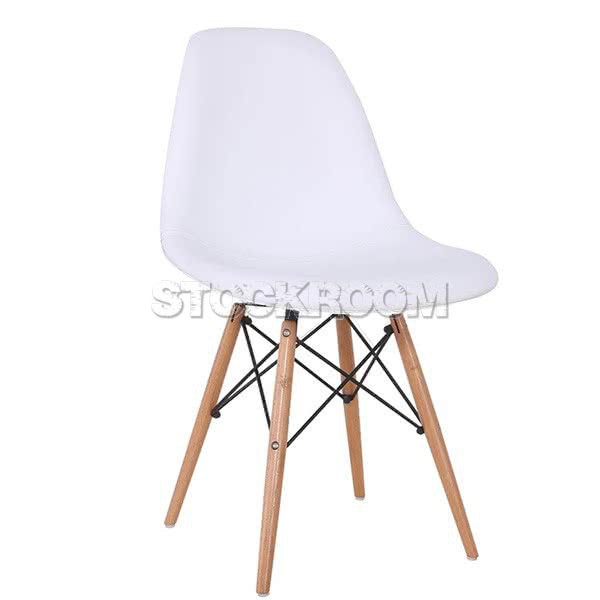 Eames DSW Style Dining Chair - Leather Version