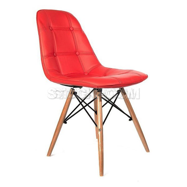 Eames DSW Style Dining Chair - Molded Leather Version
