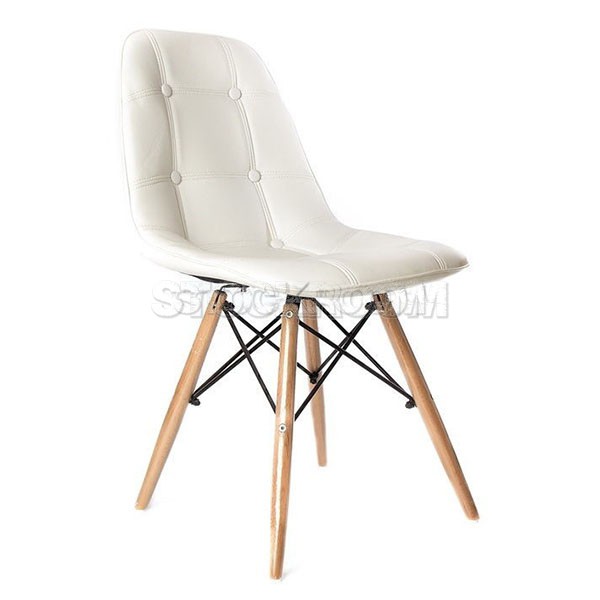 Eames DSW Style Dining Chair - Molded Leather Version