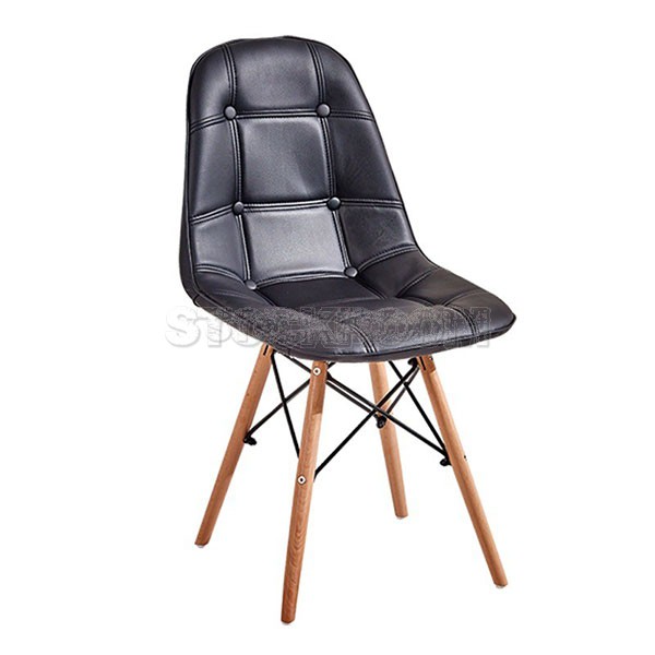 Eames DSW Style Dining Chair - Molded Leather Version