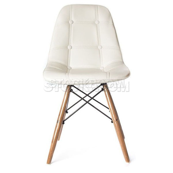 Eames DSW Style Dining Chair - Molded Leather Version