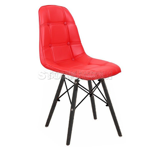 Eames DSW Style Dining Chair - Molded Leather Version