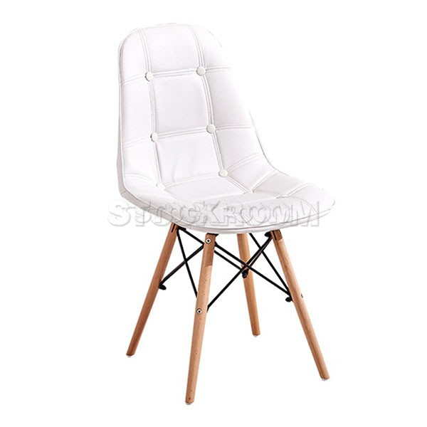 Eames DSW Style Dining Chair - Molded Leather Version