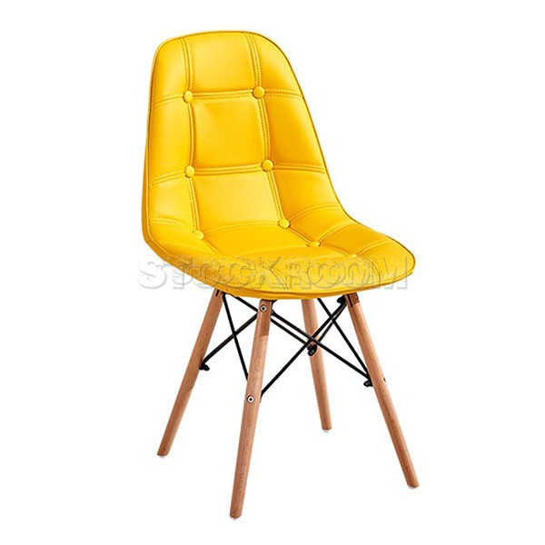 Eames DSW Style Dining Chair - Molded Leather Version