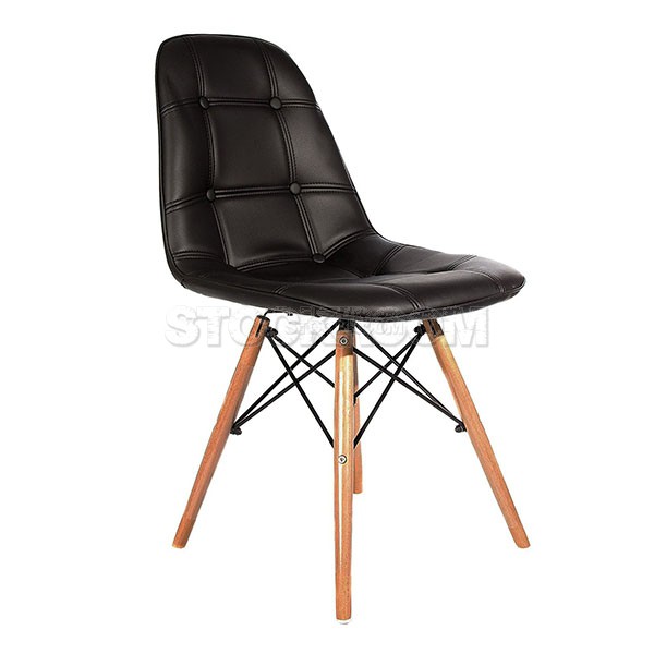 Eames DSW Style Dining Chair - Molded Leather Version