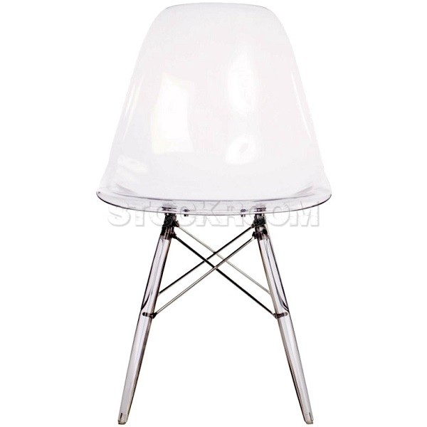 Eames DSW Style Dining Chair - Transparent