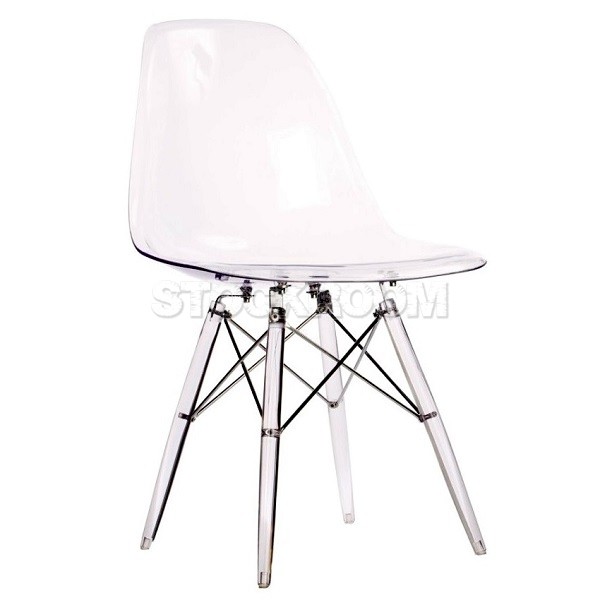 Eames DSW Style Dining Chair - Transparent